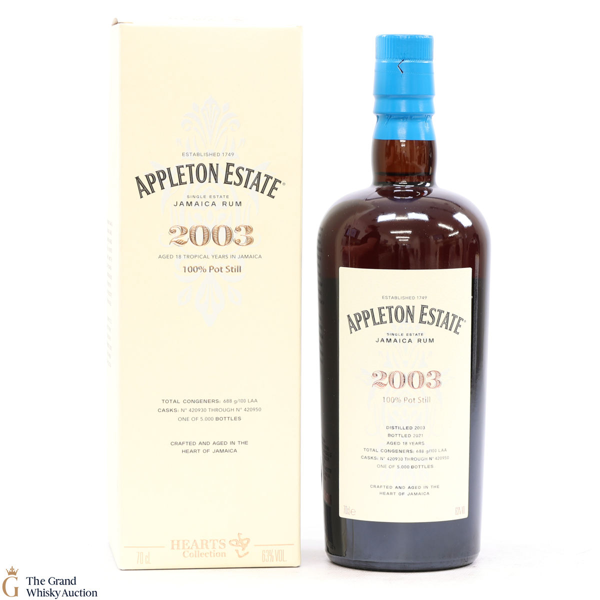 Appleton Estate - 18 Year Old 2003 Velier - Hearts Collection (Rum)