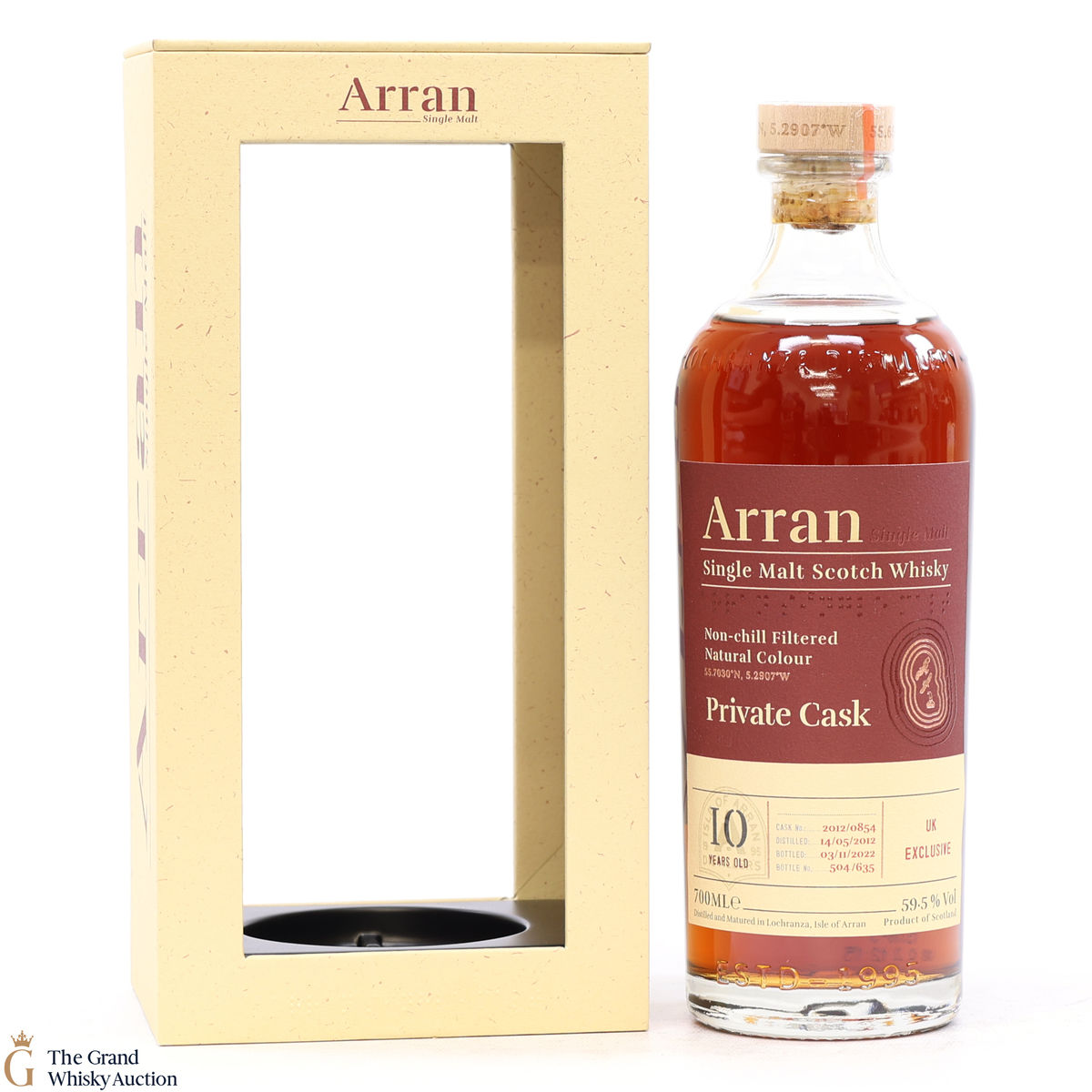 Arran - 10 Year Old 2012 Private Cask #854 - UK Exclusive