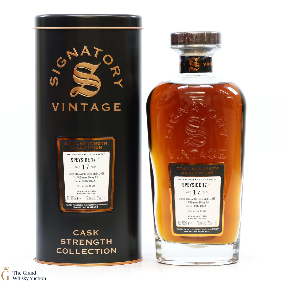 Speyside - 17 Year Old 2005 1st Fill Oloroso Sherry Butt Signatory #1