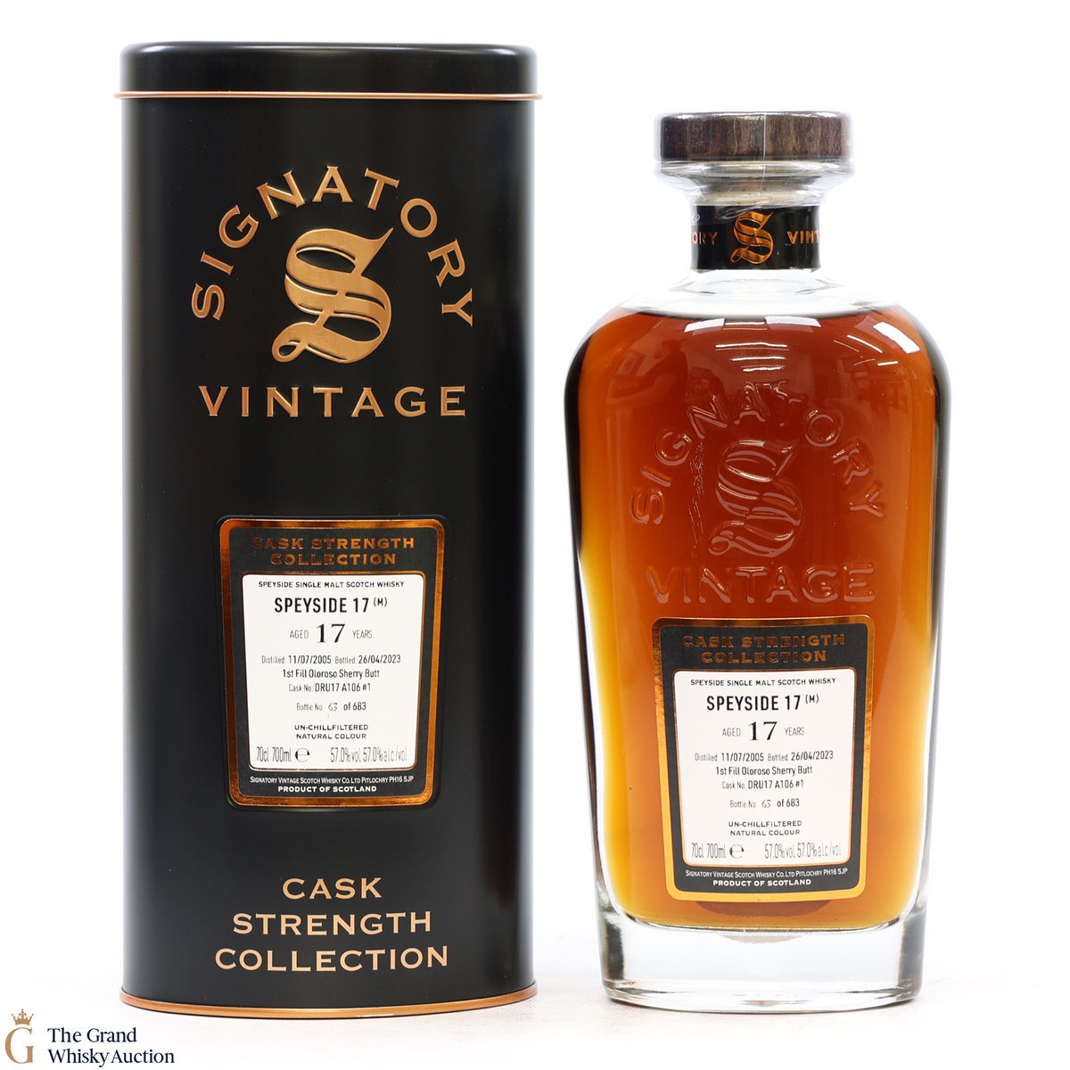 Speyside - 17 Year Old 2005 1st Fill Oloroso Sherry Butt Signatory #1