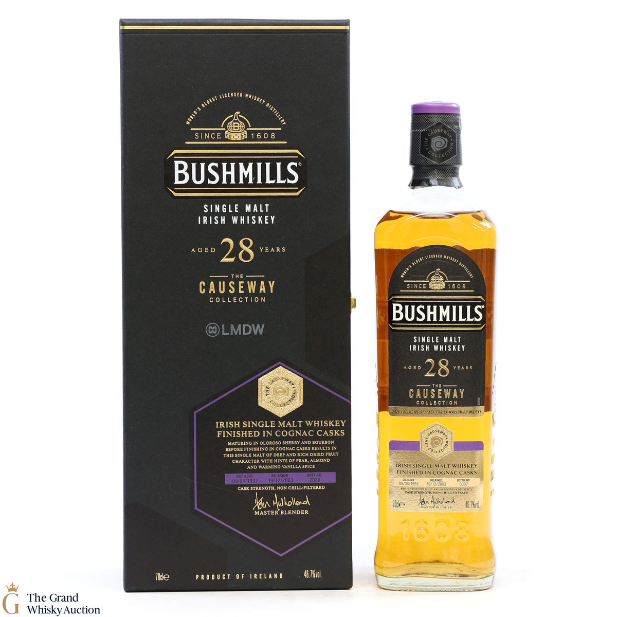 Bushmills - 28 Year Old 1992 - Cognac Cask Finish LMDW - Causeway Collection