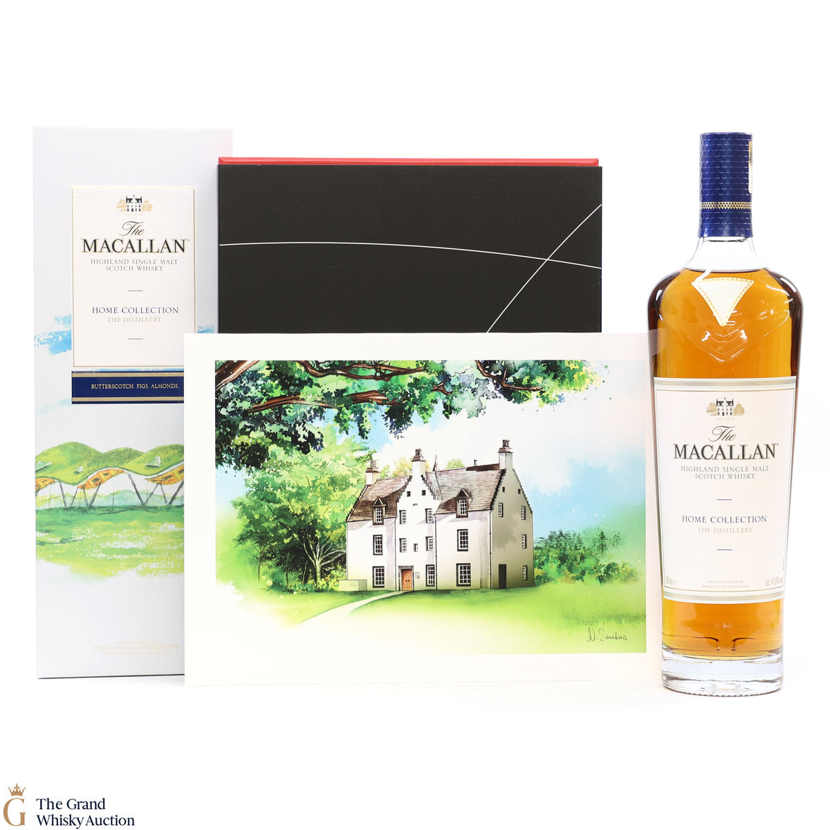 Macallan - Home Collection - The Distillery (1x70cl) &  Easter Elchies House By Day - Giclee Art Print