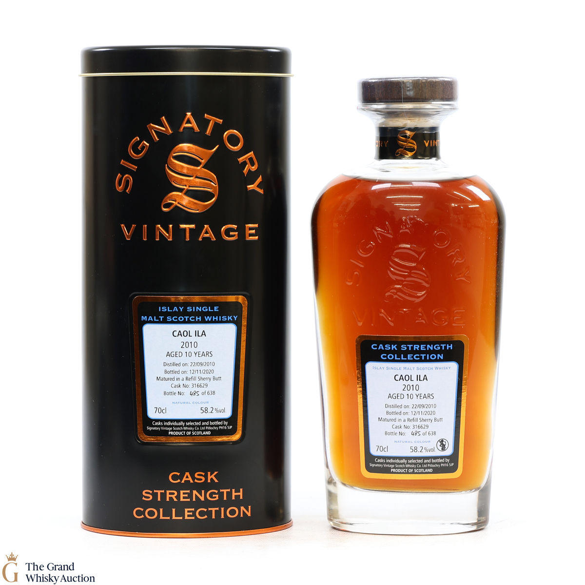 Caol Ila - 10 Year Old 2010 - Signatory - Cask #316629