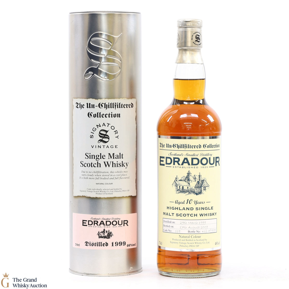 Edradour - 10 Year Old 1999 #118 - Signatory The Un-Chillfiltered Collection