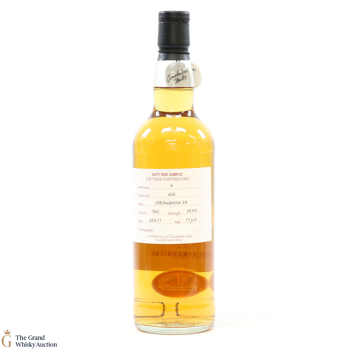 Springbank - 11 Year Old 2011 Fresh Barrel Duty Paid Sample