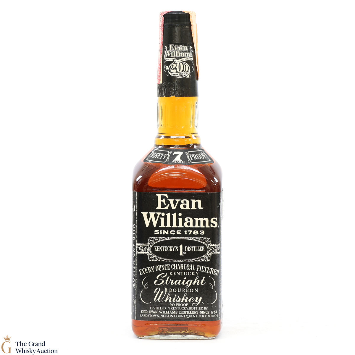 Evan Williams - 7 Year Old - Black Label 90º Proof (75cl)