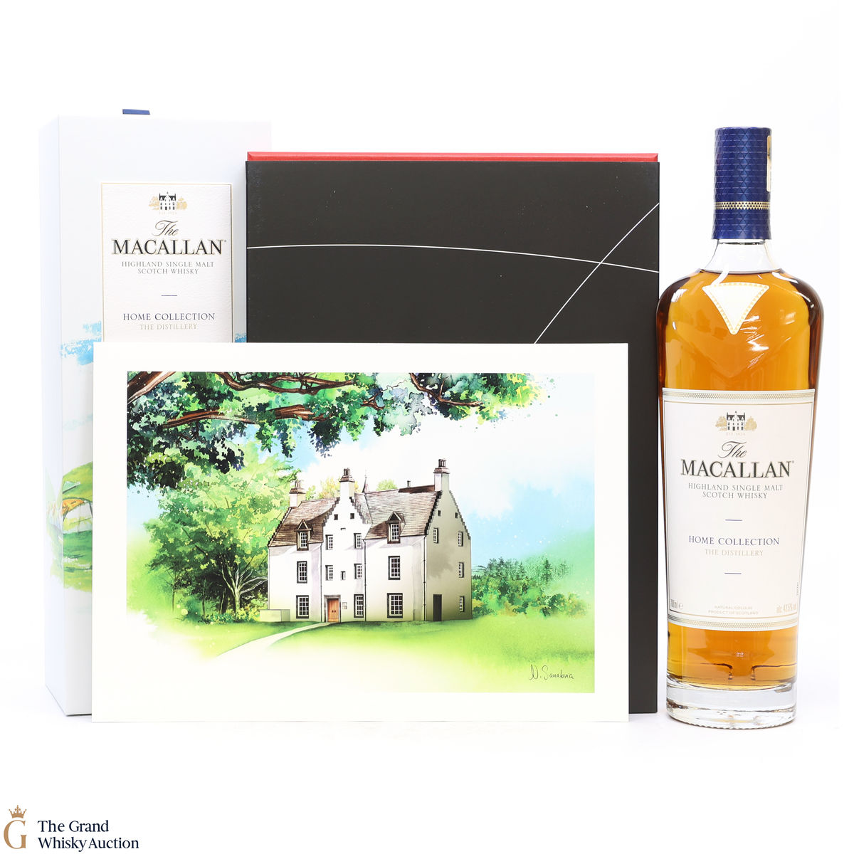 Macallan - Home Collection - The Distillery (1x70cl) &  Easter Elchies House By Day - Giclee Art Print