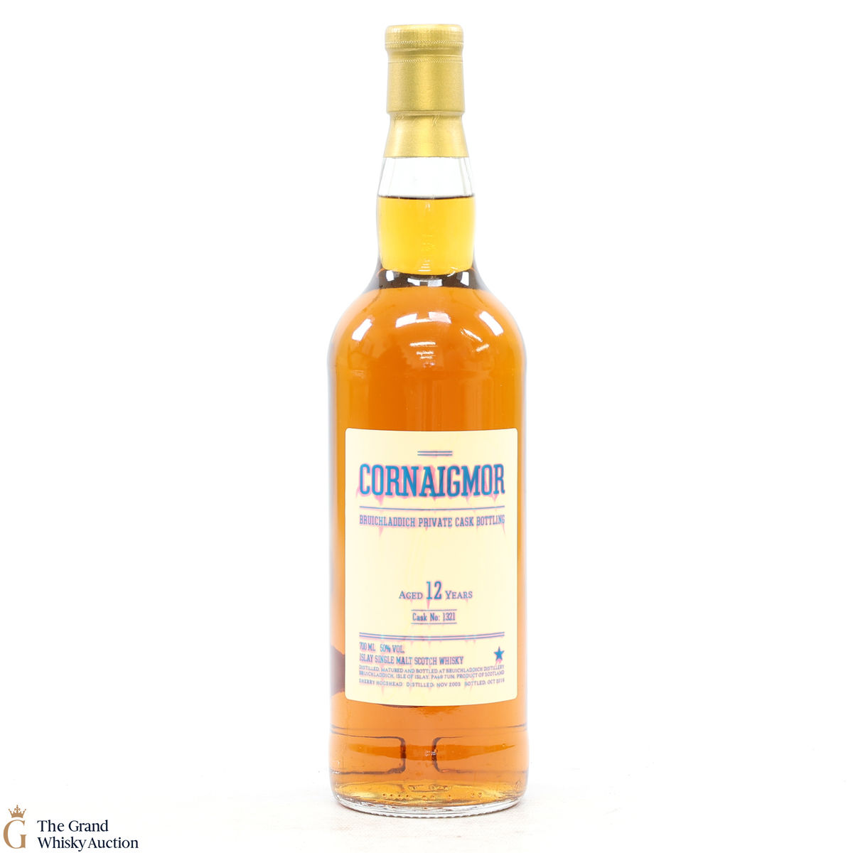 Bruichladdich - 12 Year Old 2003 #1321 Sherry Hogshead Cornaigmor Private Cask