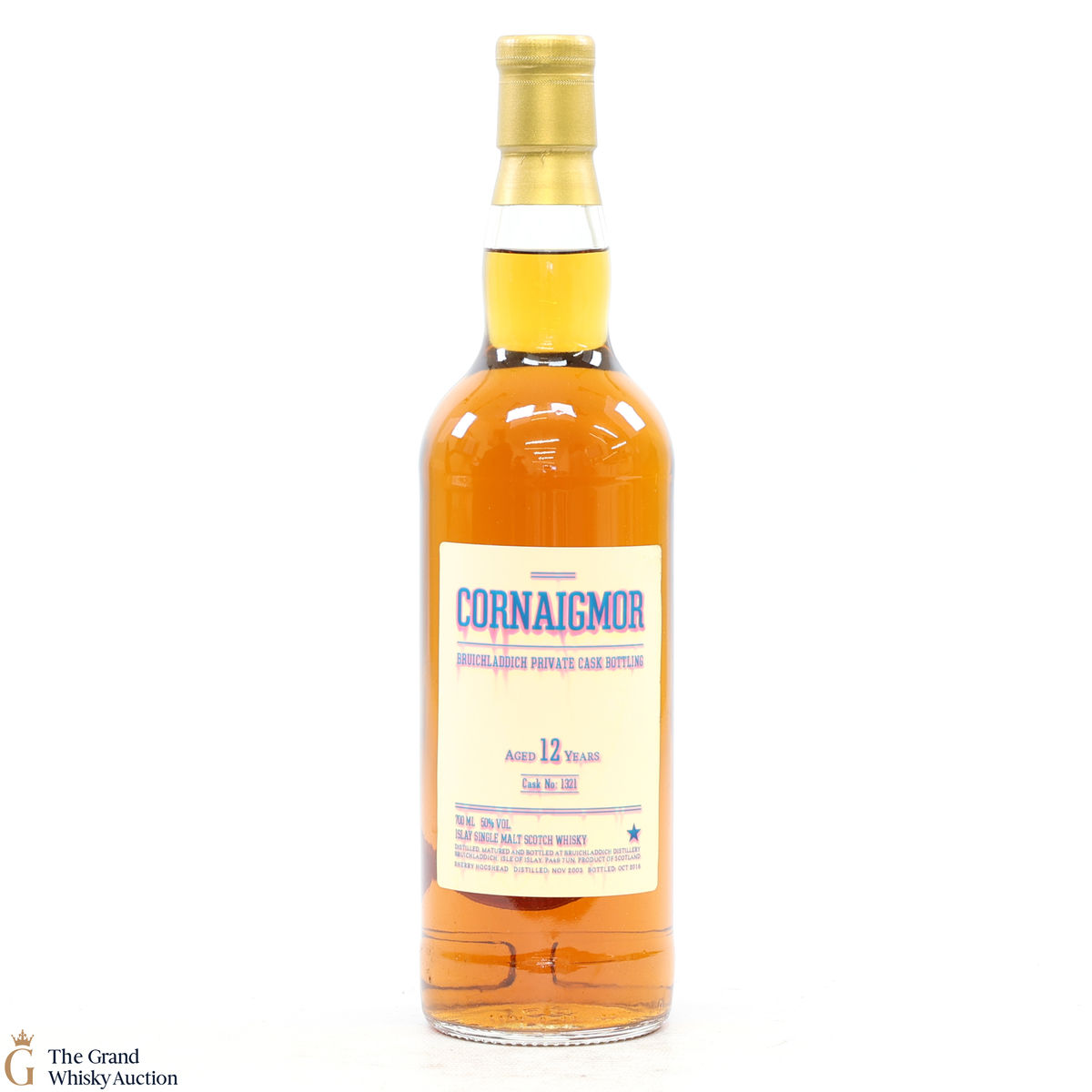Bruichladdich - 12 Year Old 2003 #1321 Sherry Hogshead Cornaigmor Private Cask