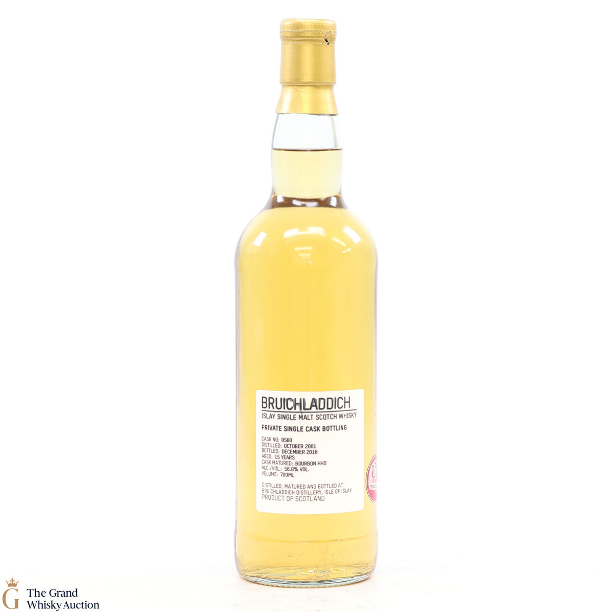 Bruichladdich - 15 Year Old 2001 #560 Bourbon Hogshead Private Cask