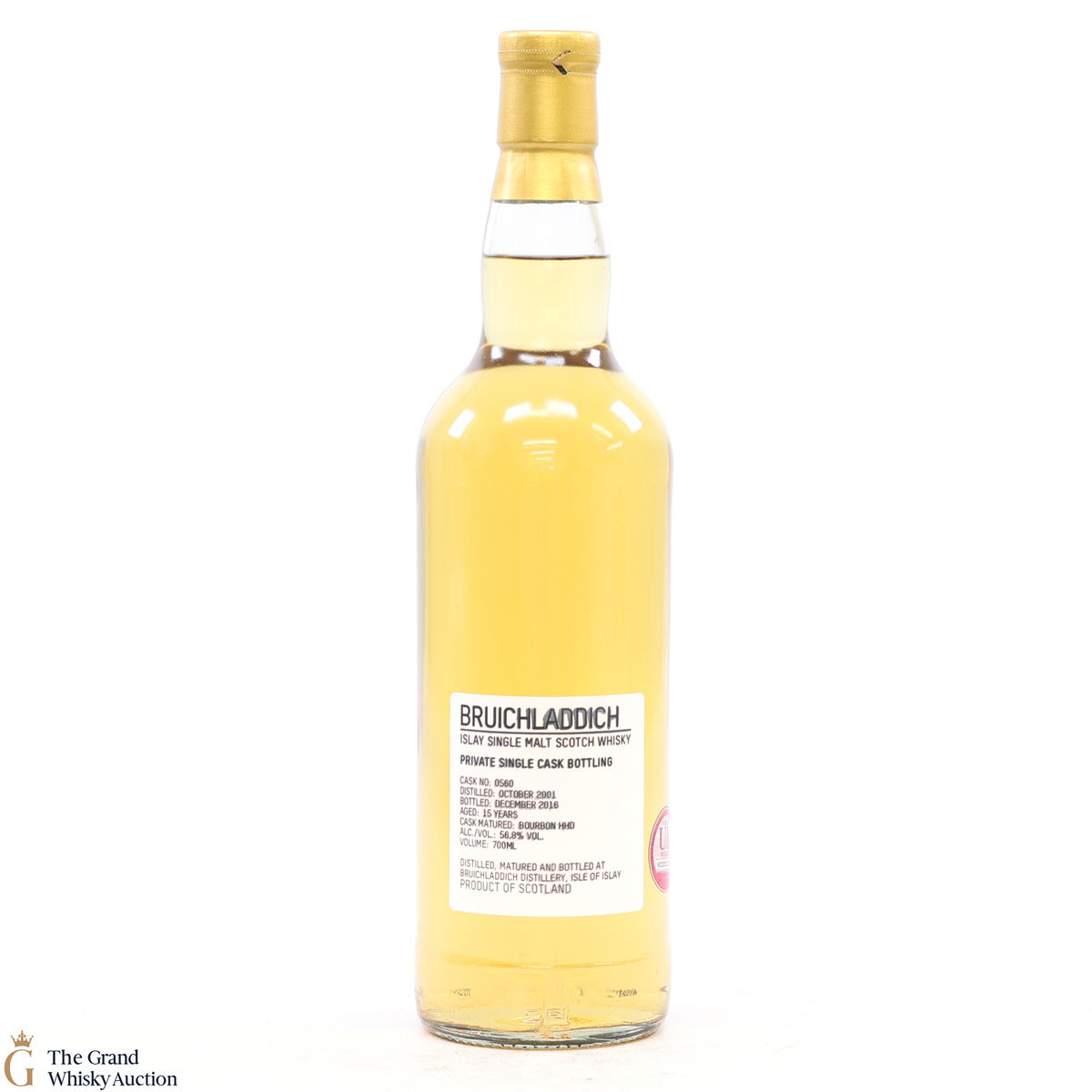 Bruichladdich - 15 Year Old 2001 #560 Bourbon Hogshead Private Cask