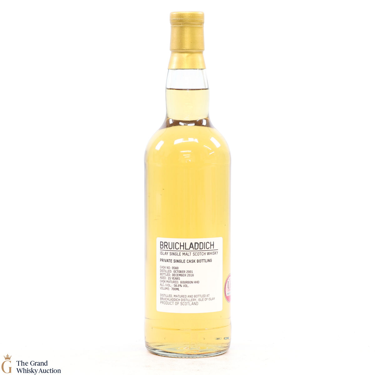 Bruichladdich - 15 Year Old 2001 #560 Bourbon Hogshead Private Cask