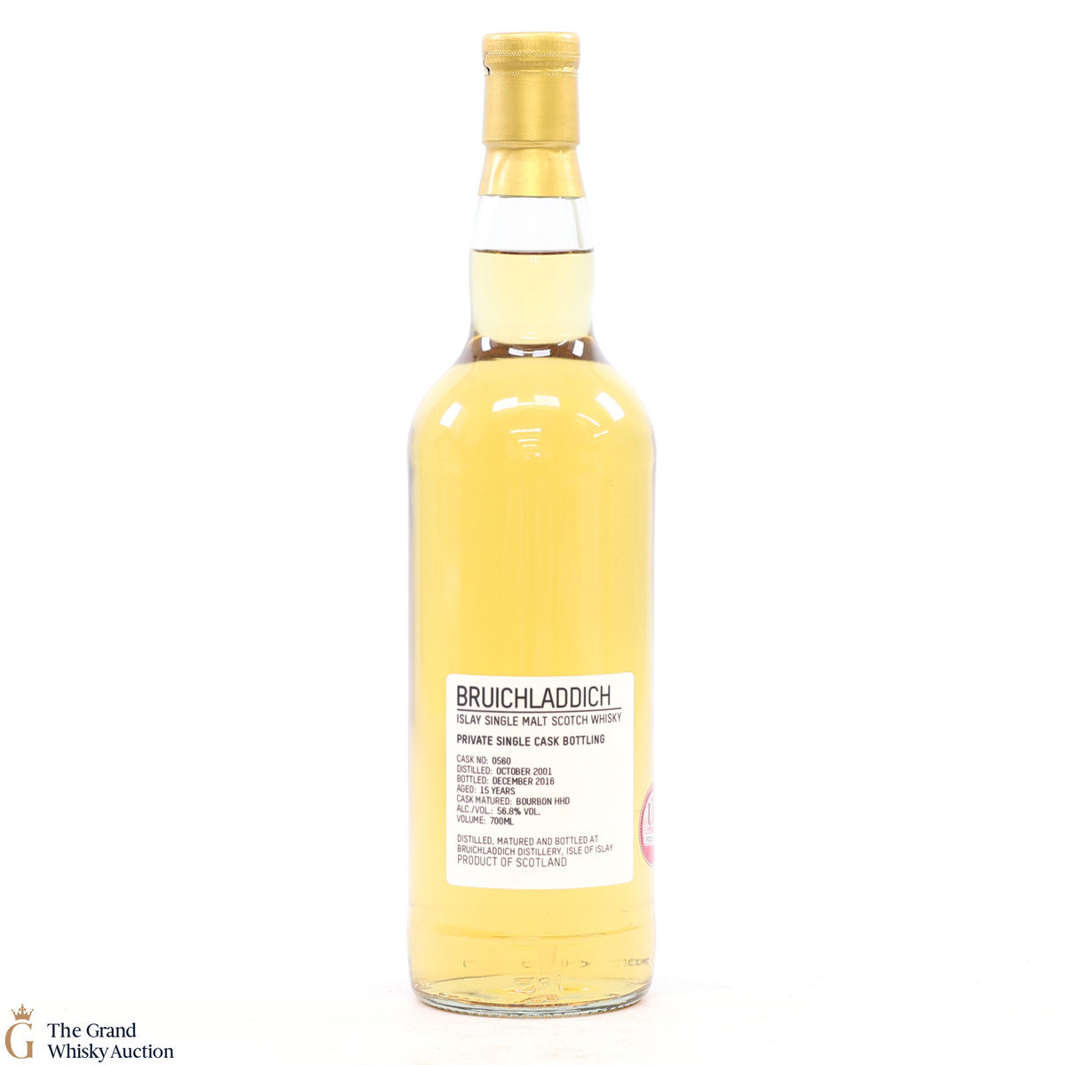 Bruichladdich - 15 Year Old 2001 #560 Bourbon Hogshead Private Cask