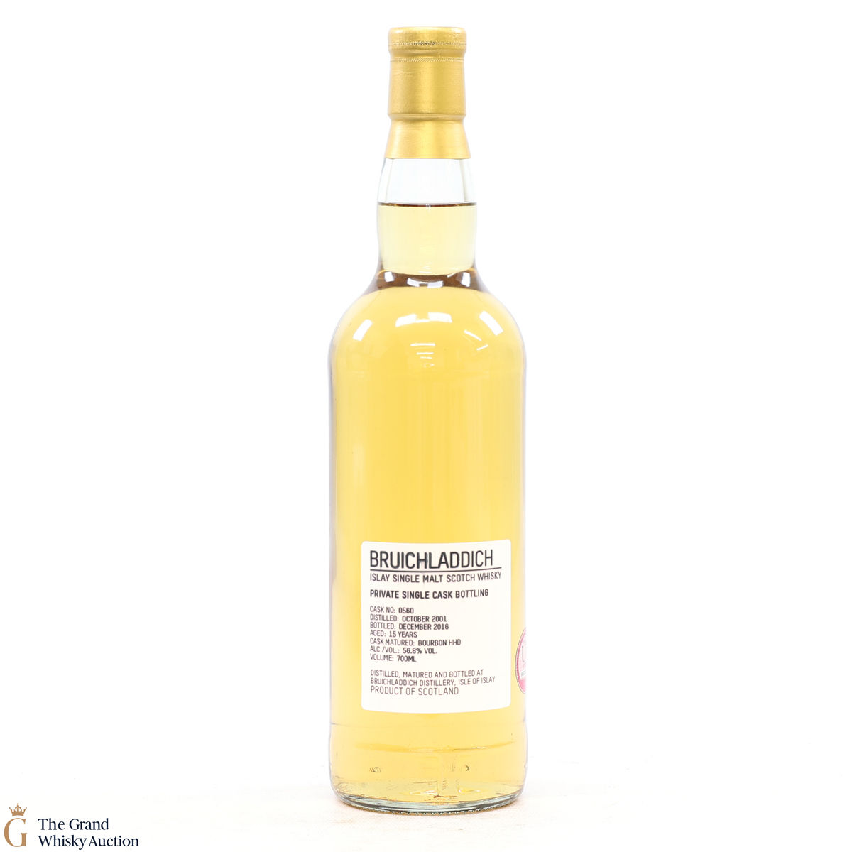 Bruichladdich - 15 Year Old 2001 #560 Bourbon Hogshead Private Cask