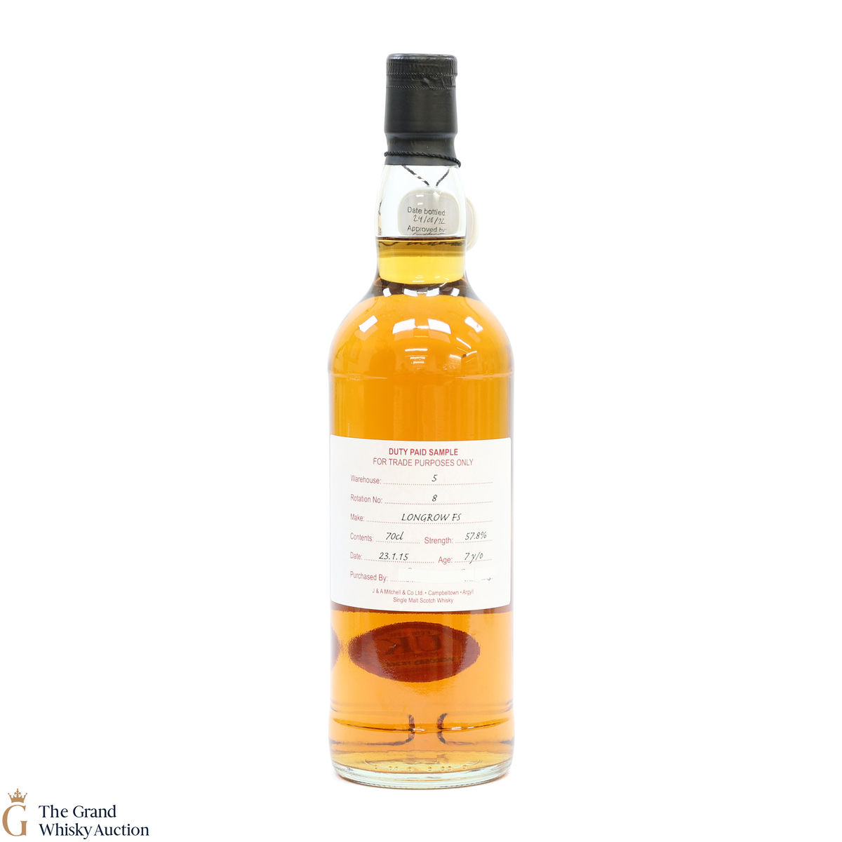 Longrow - 7 Year Old 2015 Fresh Sherry - Duty Paid Sample 57.8%