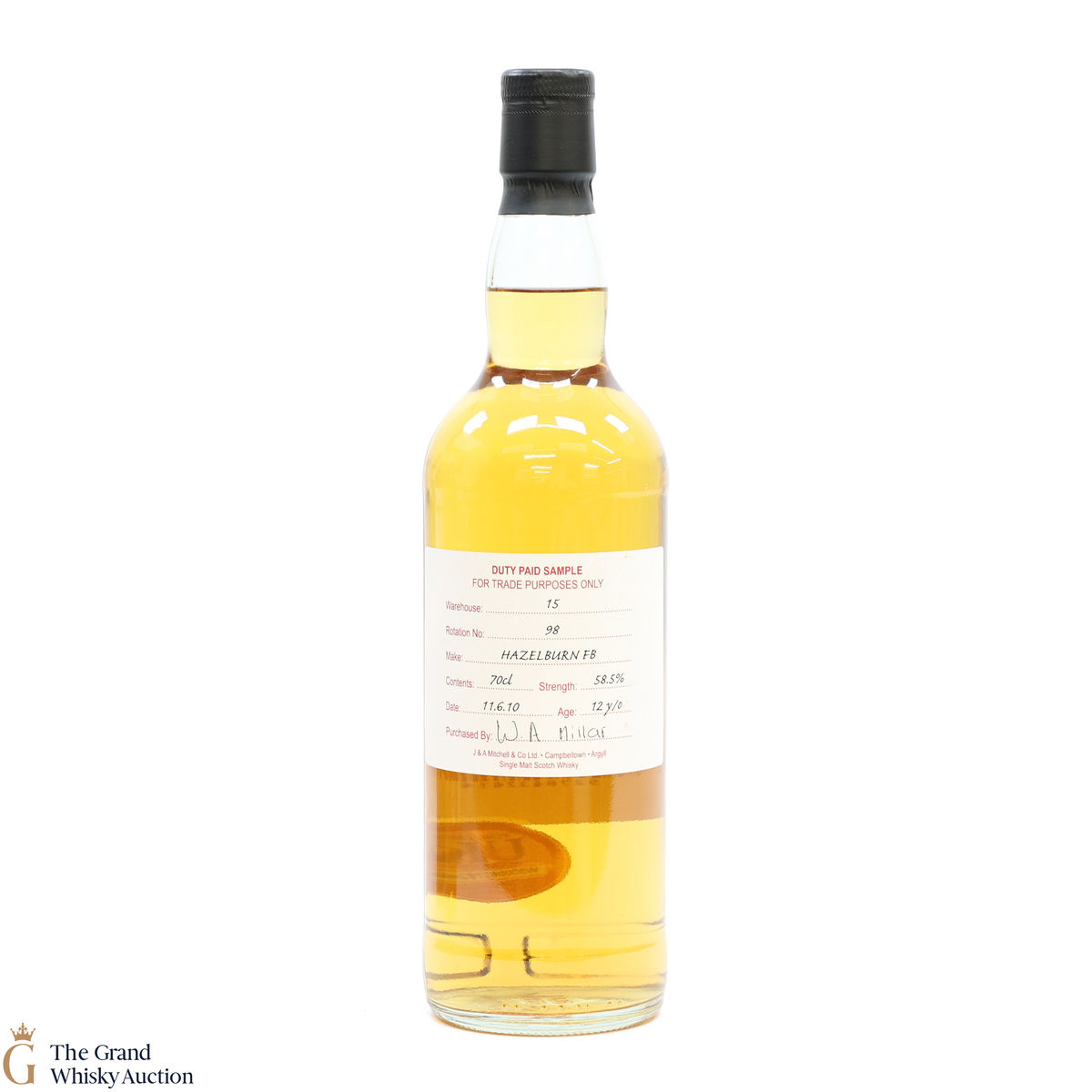 Hazelburn - 12 Year Old 2010 Fresh Bourbon - Duty Paid Sample 58.5%