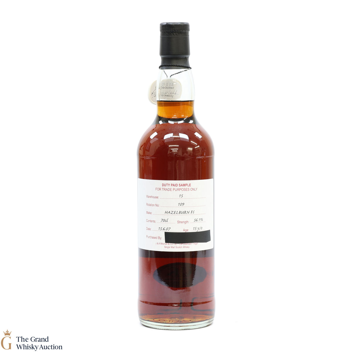 Hazelburn - 15 Year Old 2007 Fresh Sherry - Duty Paid Sample 56.1%