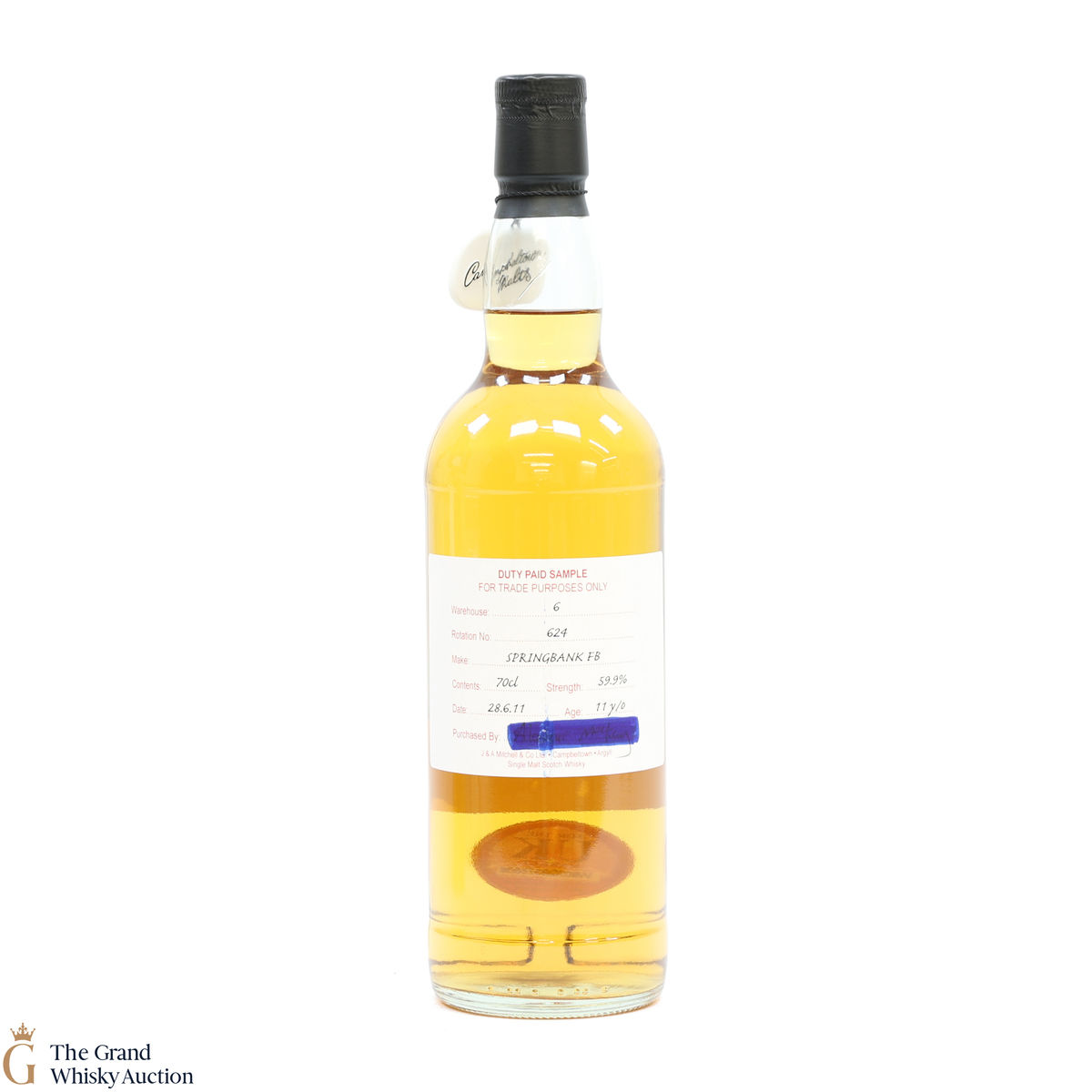 Springbank - 11 Year Old 2011 Fresh Bourbon - Duty Paid Sample 59.9%