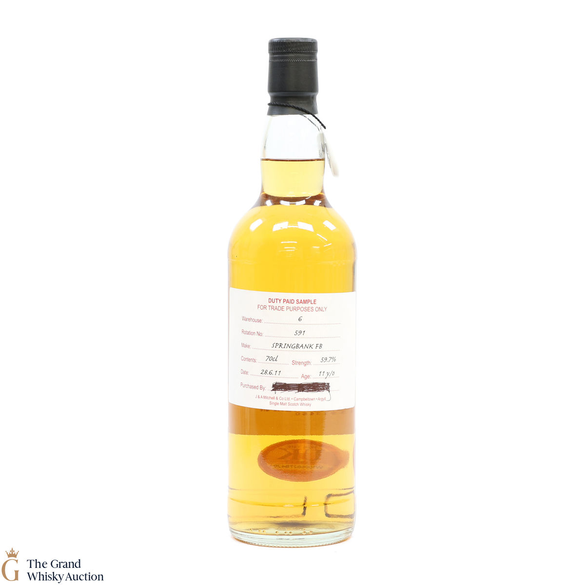 Springbank - 11 Year Old 2011 Fresh Bourbon - Duty Paid Sample 59.9%
