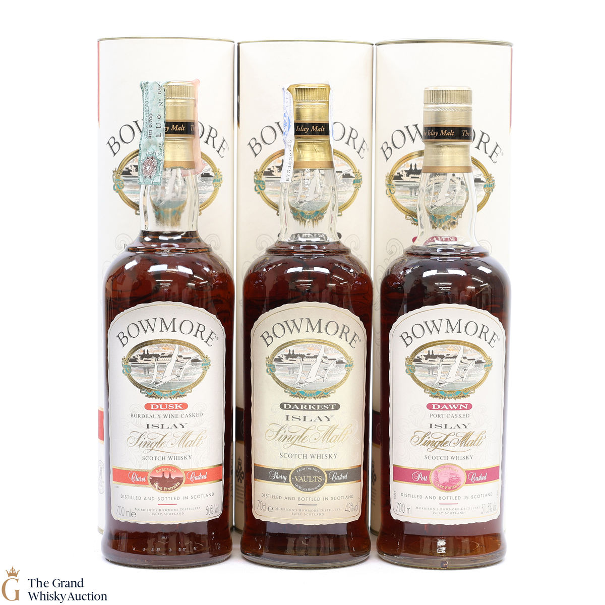 Bowmore - Cask Collection - Dusk, Dawn & Darkest (3 x 70cl)