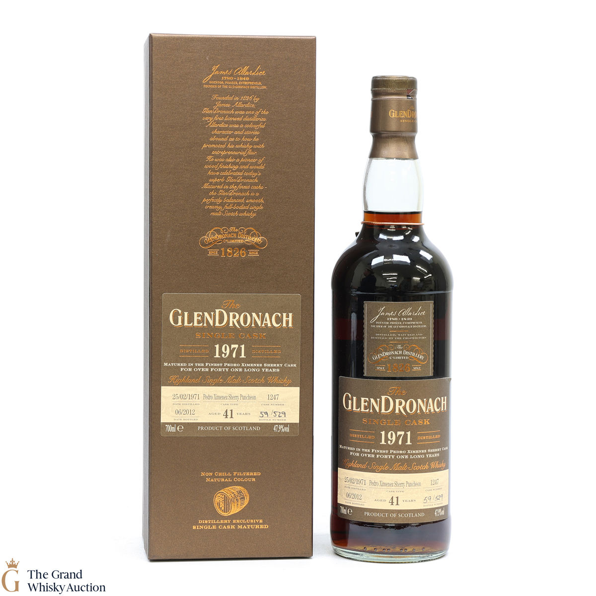 Glendronach - 41 Year Old 1971 - Single Cask #1247