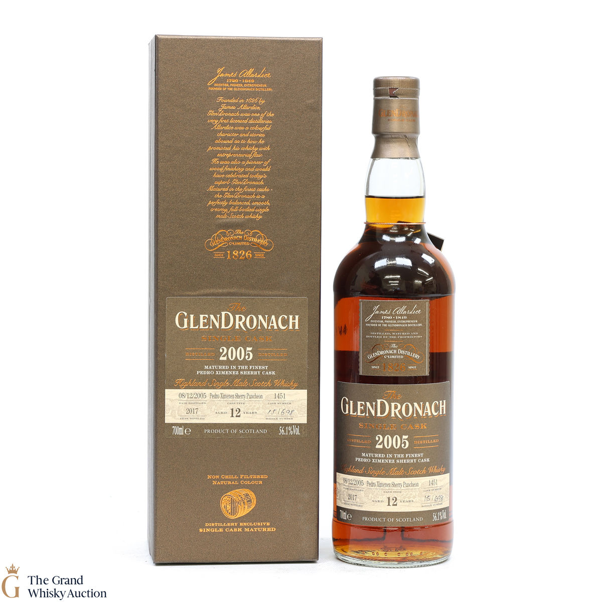 GlenDronach - 12 Year Old 2005 - Single Cask #1451