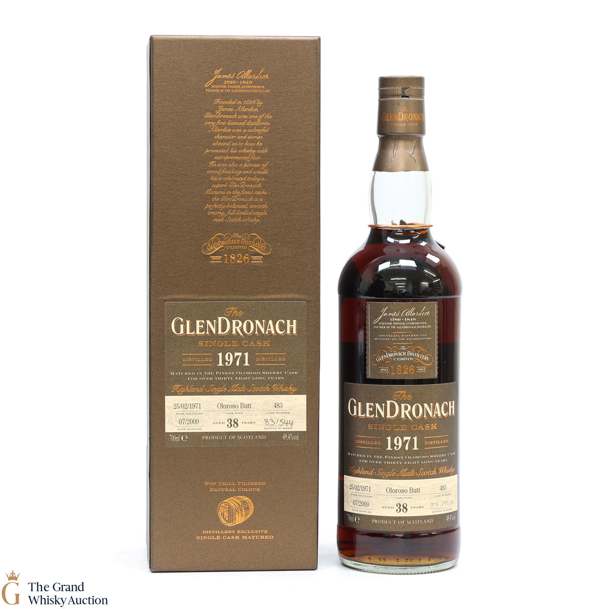Glendronach - 38 Year Old 1971 - Single Cask #483