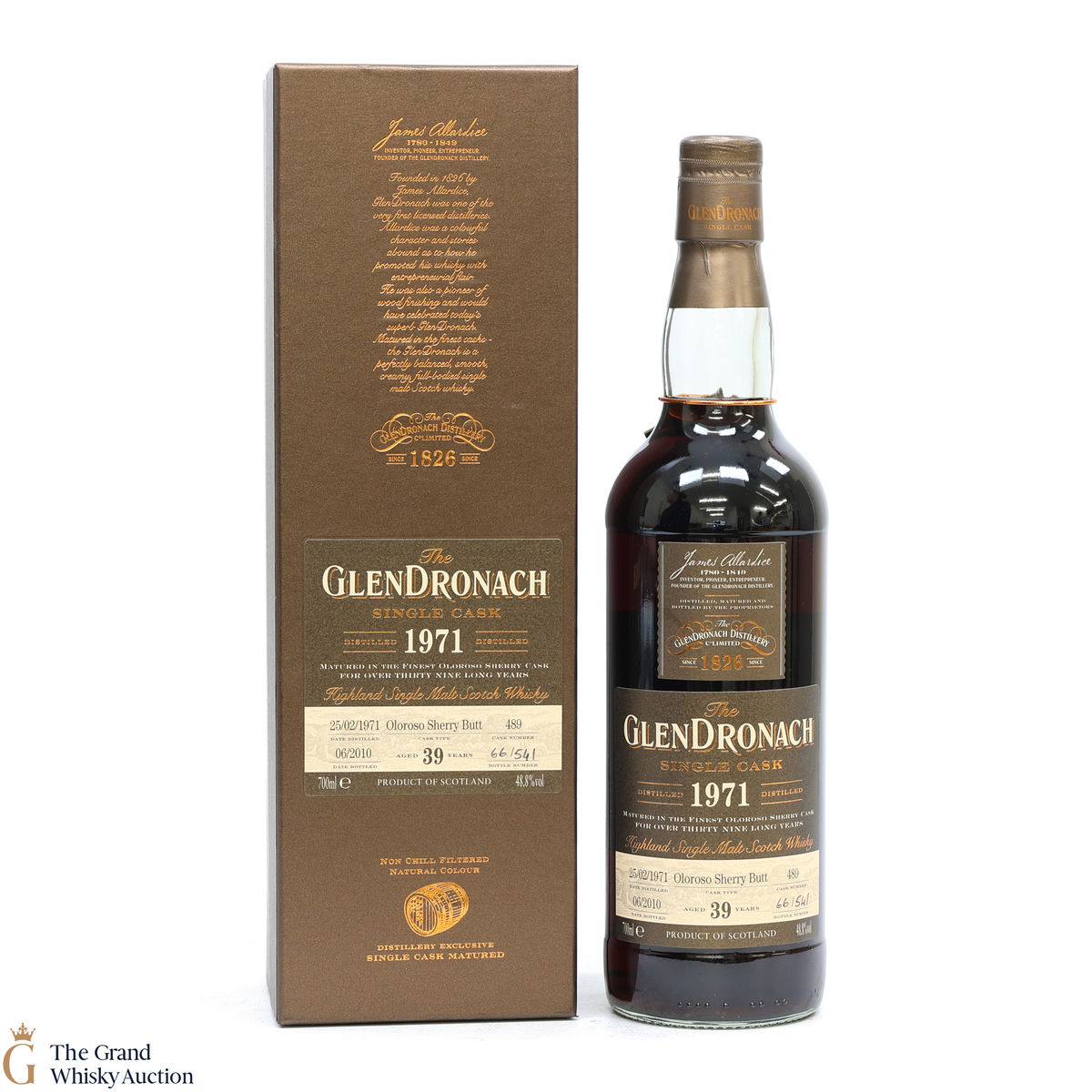 Glendronach - 39 Year Old 1971 - Single Cask #489