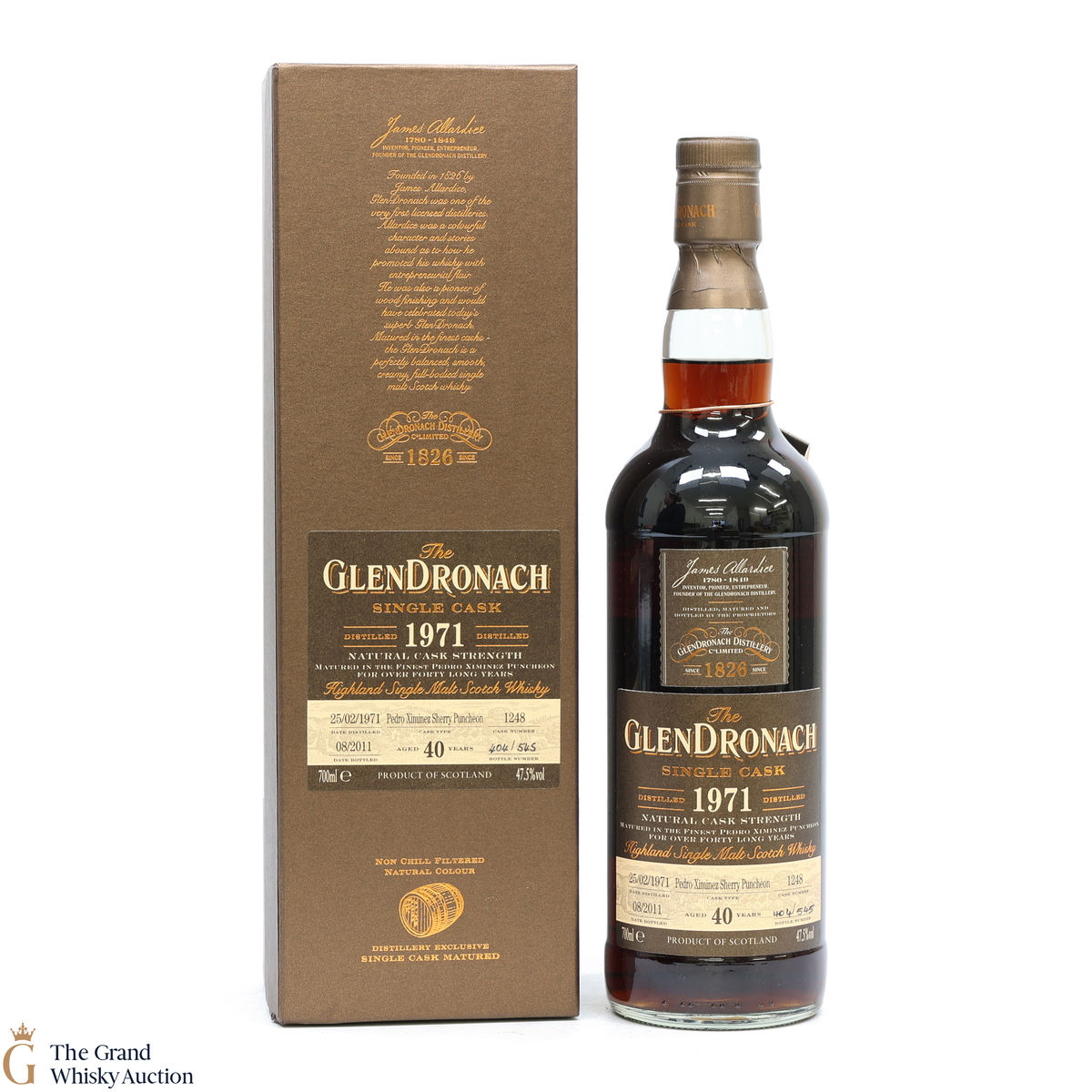 Glendronach - 40 Year Old 1971 - Single Cask #1248