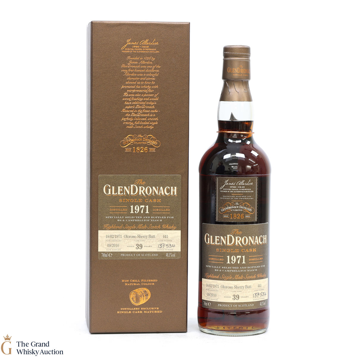Glendronach - 39 Year Old 1971 - Single Cask #441