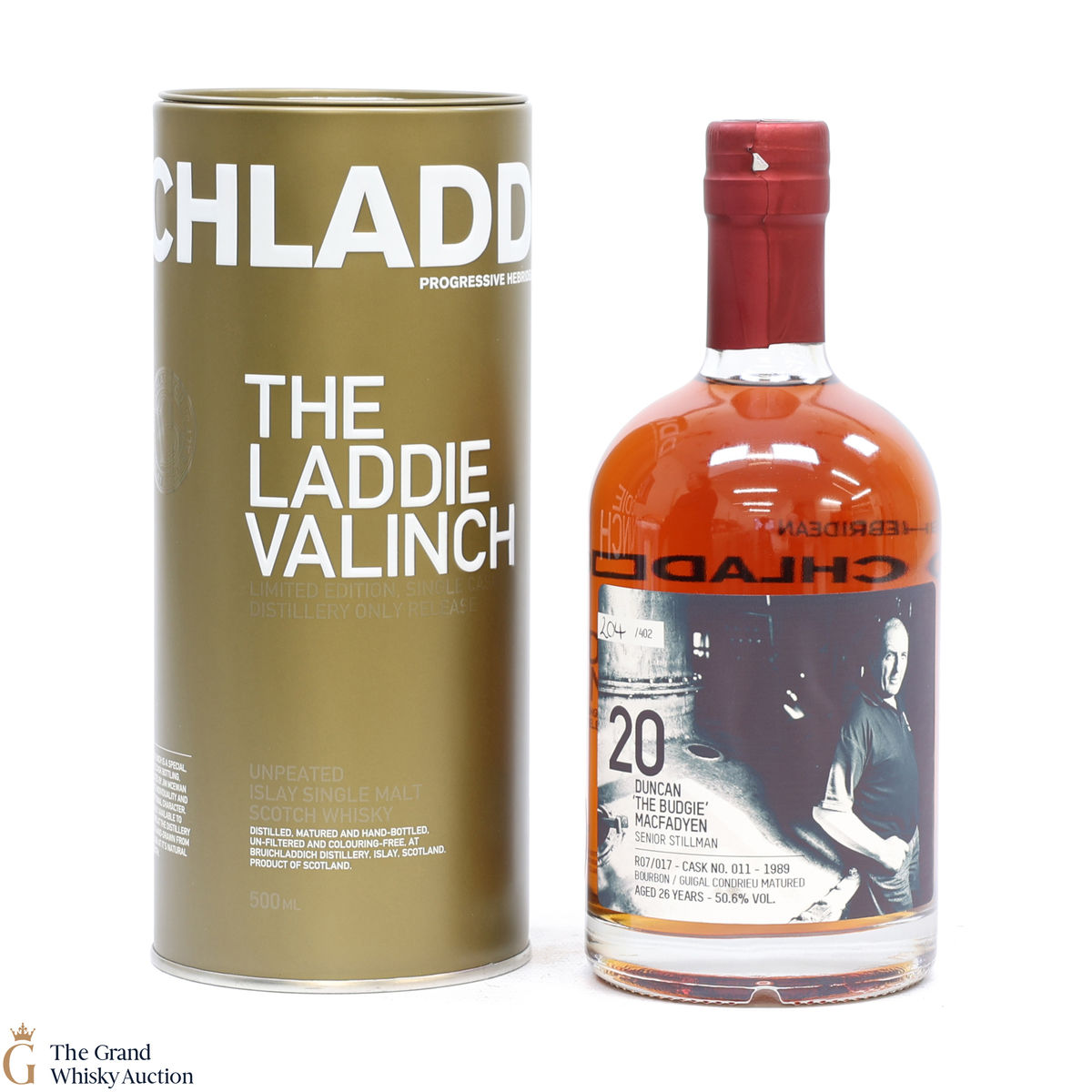 Bruichladdich - 26 Year Old - Valinch 20 - Duncan 'The Budgie' Macfadyen (50cl)
