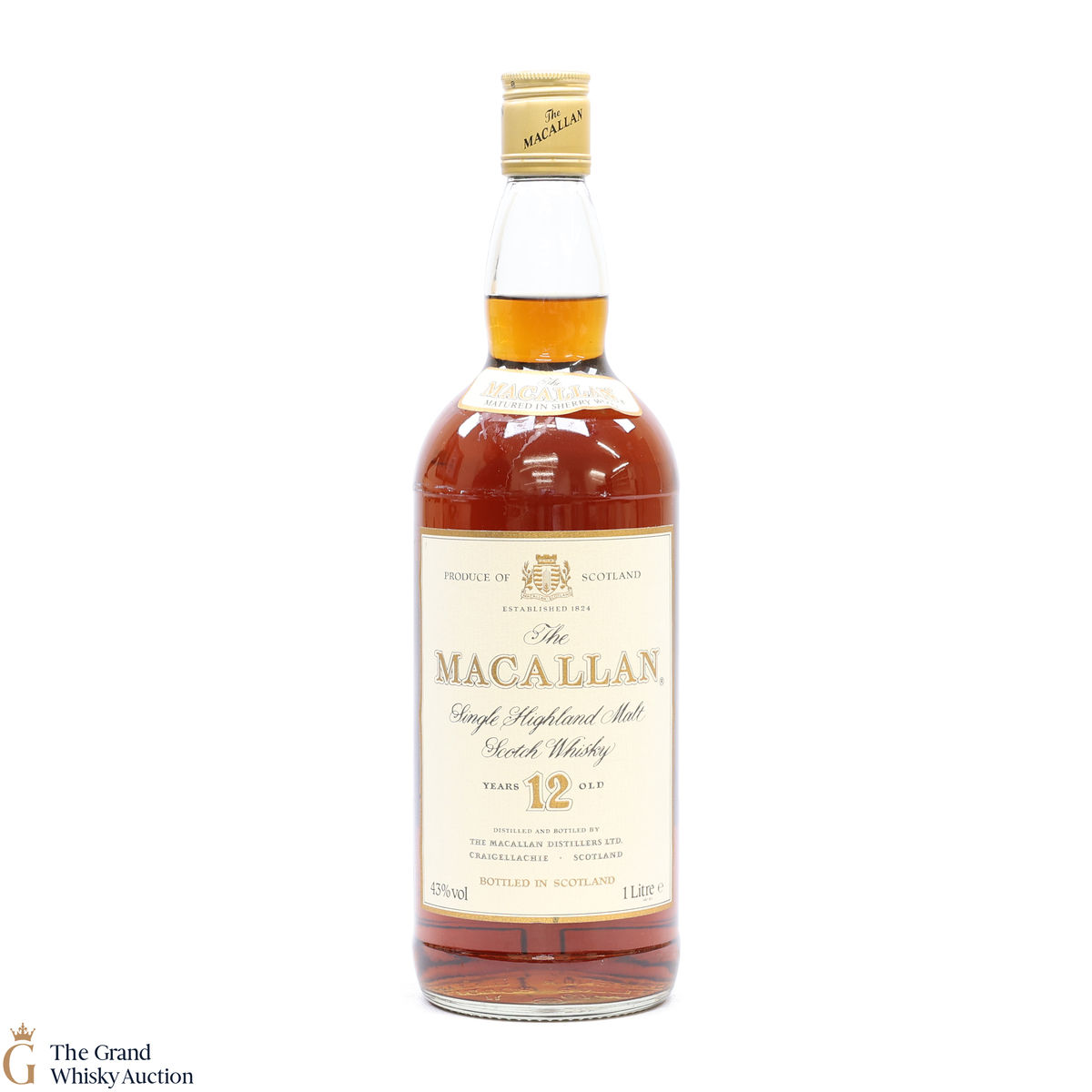 Macallan - 12 Year Old (1980s)  - 1L