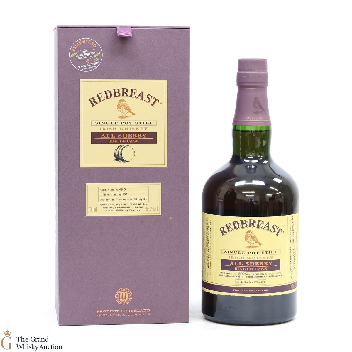 Redbreast - 1991 All Sherry Single Cask #42966 The Loop The Irish Whisky Collection