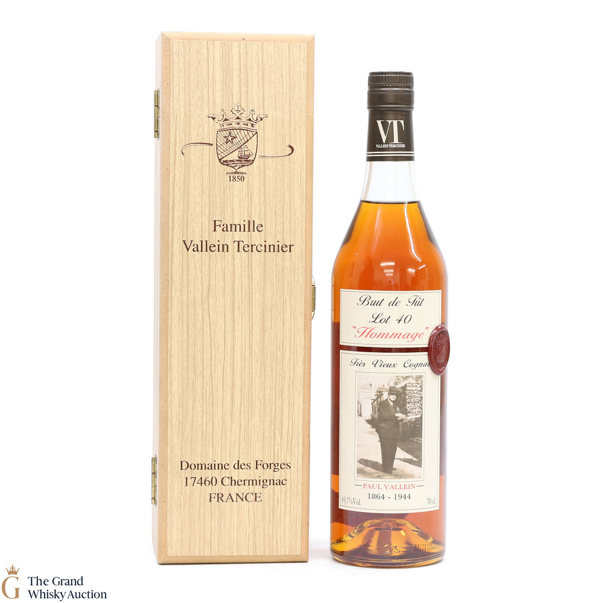 Famille Vallein-Tercinier - Lot 40 Bon-Bois Cognac Hommage