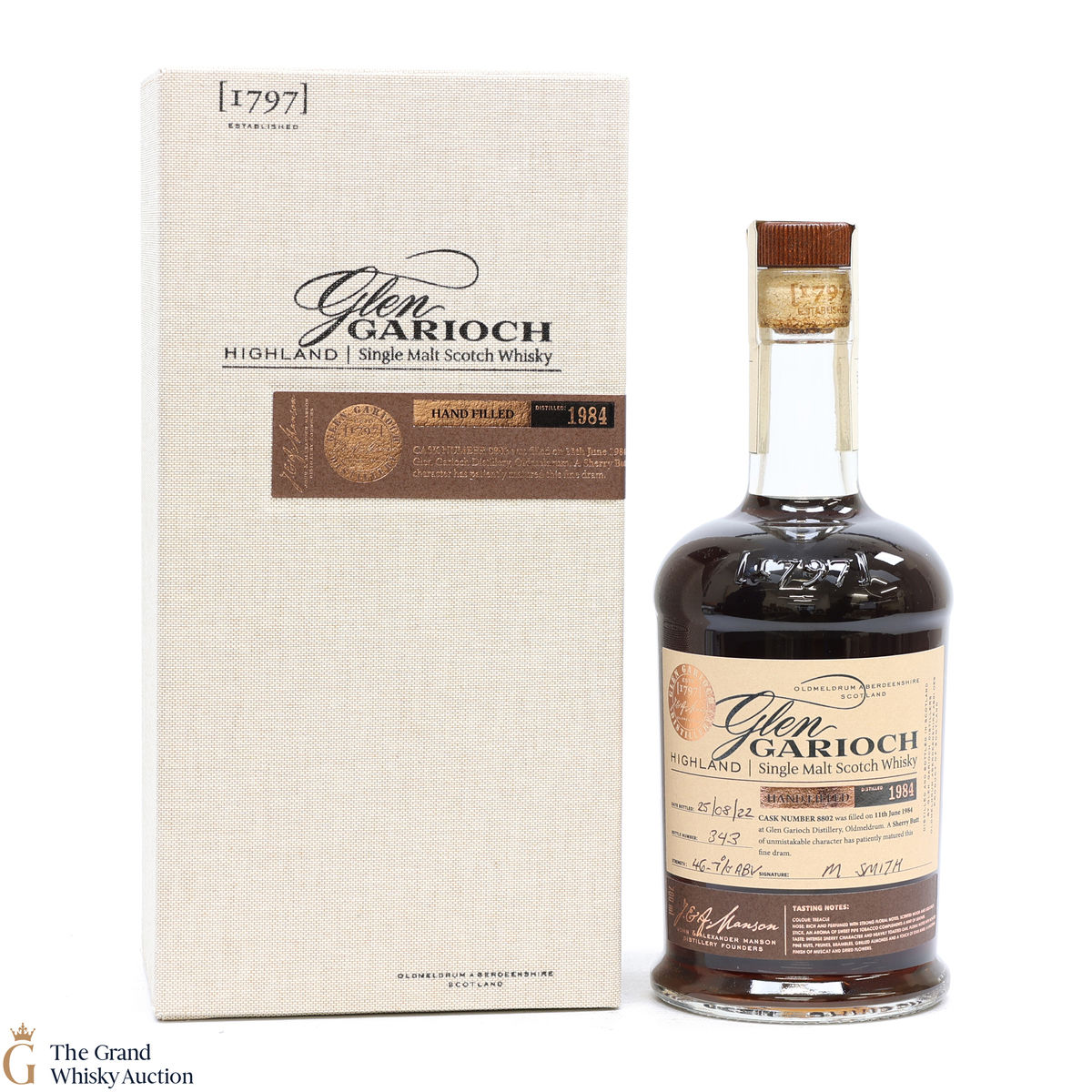 Glen Garioch - 38 Year Old 1984 Hand Filled Sherry Butt #8802