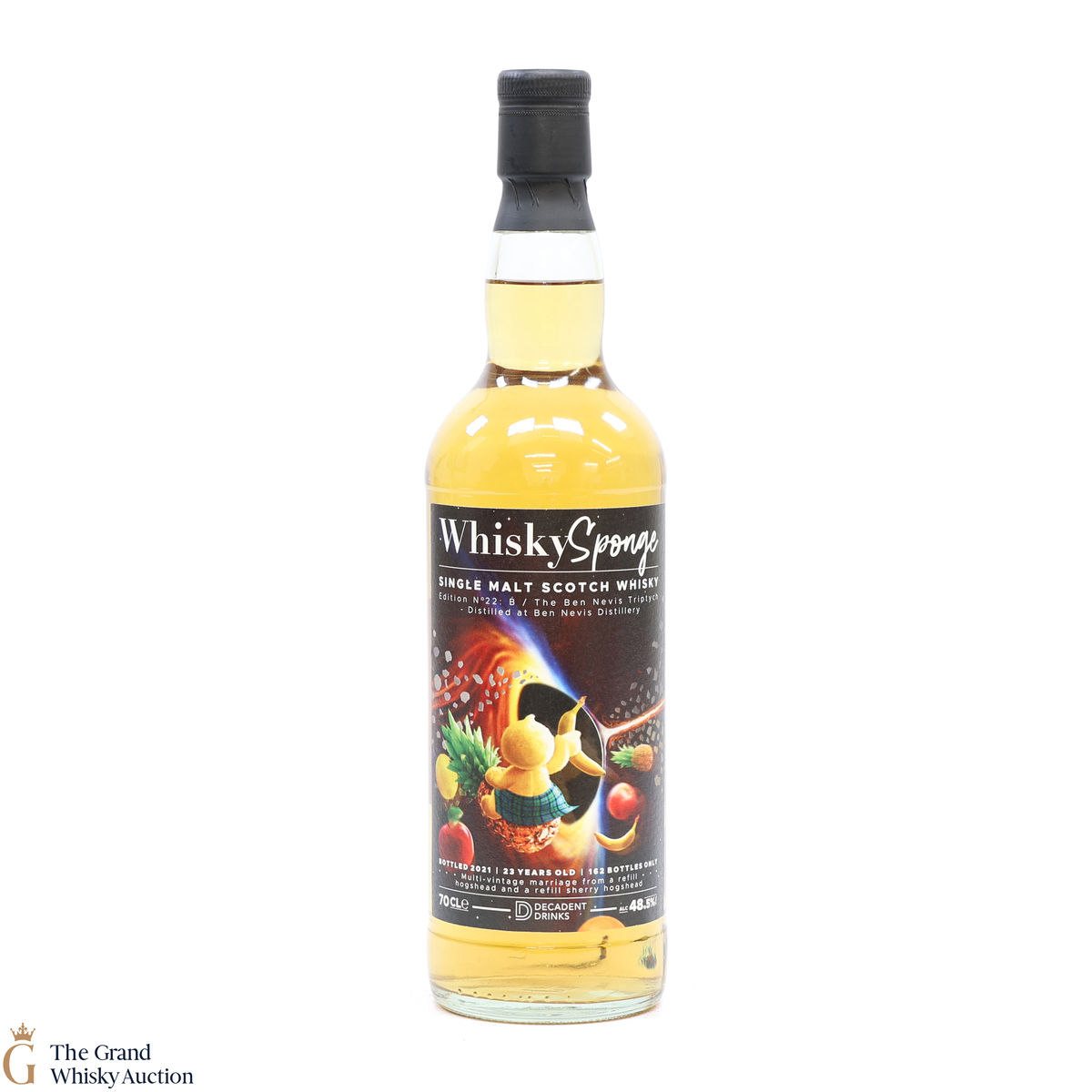 Ben Nevis - 23 Year Old - Edition No. 22 B Whisky Sponge Triptych