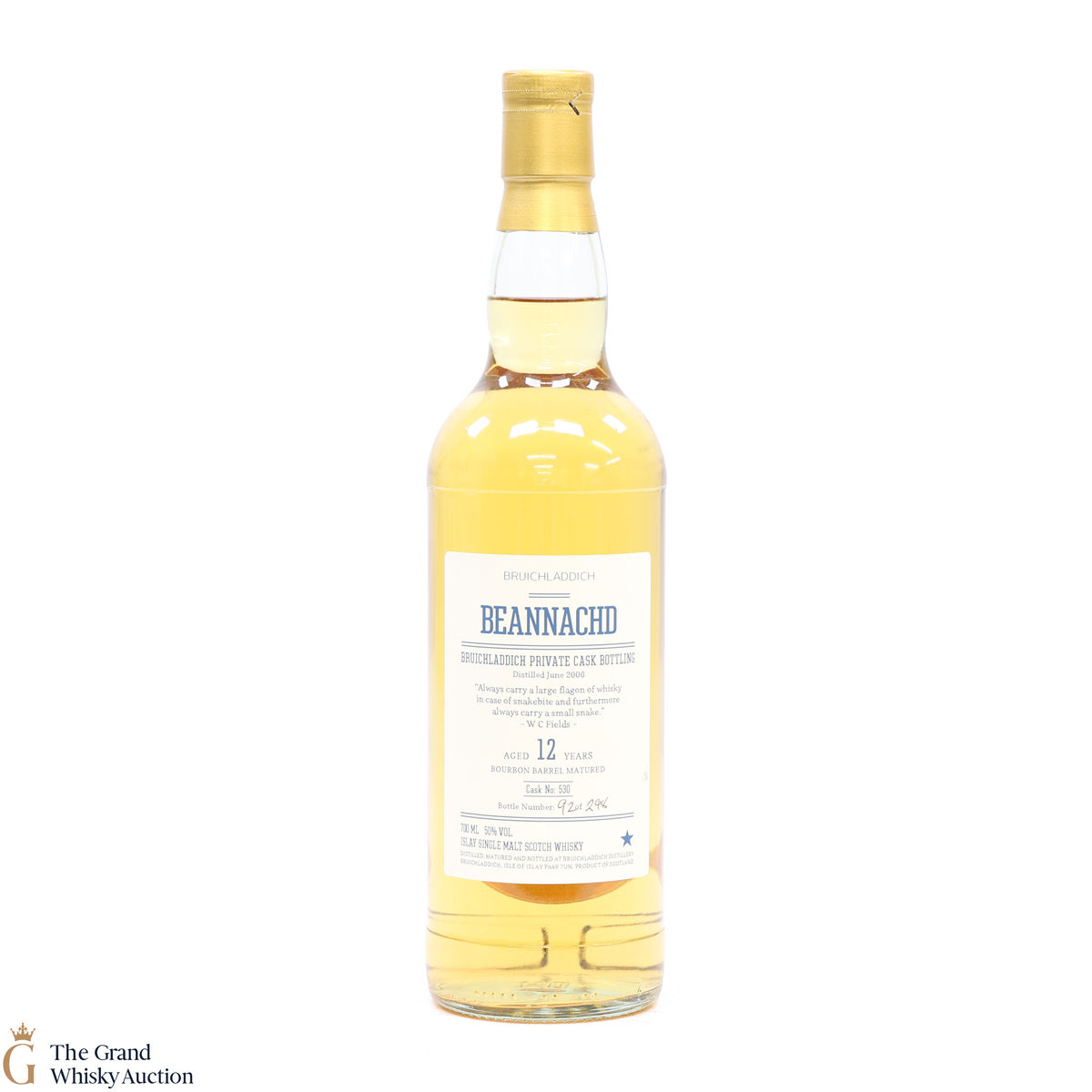 Bruichladdich - 12 Year Old - Private Cask #530 - Beannachd