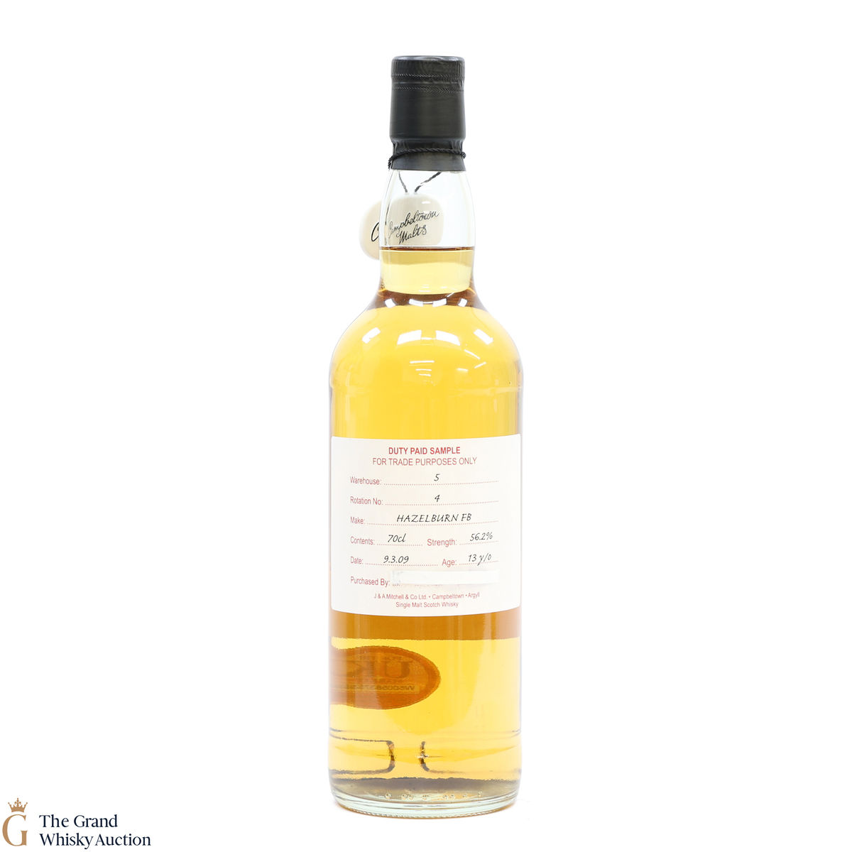 Hazelburn - 13 Year Old 2009 Fresh Bourbon - Duty Paid Sample 56.2%