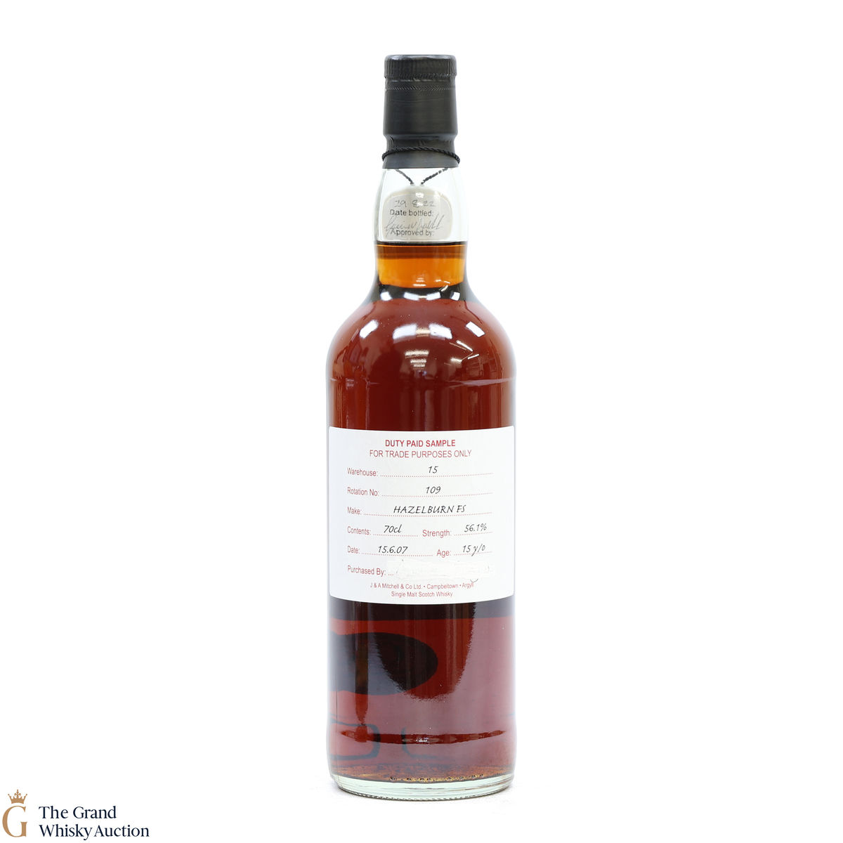 Hazelburn - 15 Year Old 2007 Fresh Sherry - Duty Paid Sample 56.1%