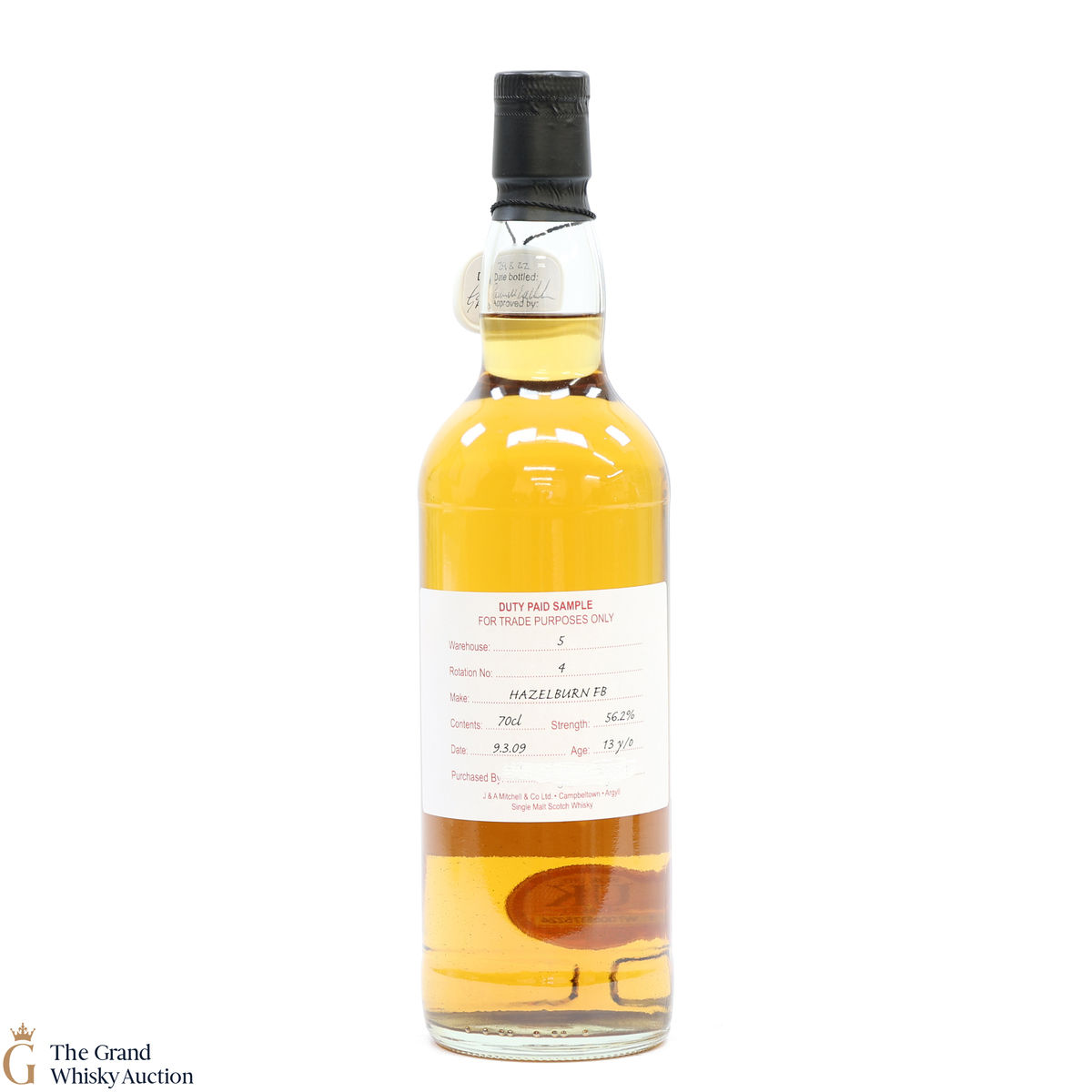 Hazelburn - 13 Year Old 2009 Fresh Bourbon - Duty Paid Sample 56.2%