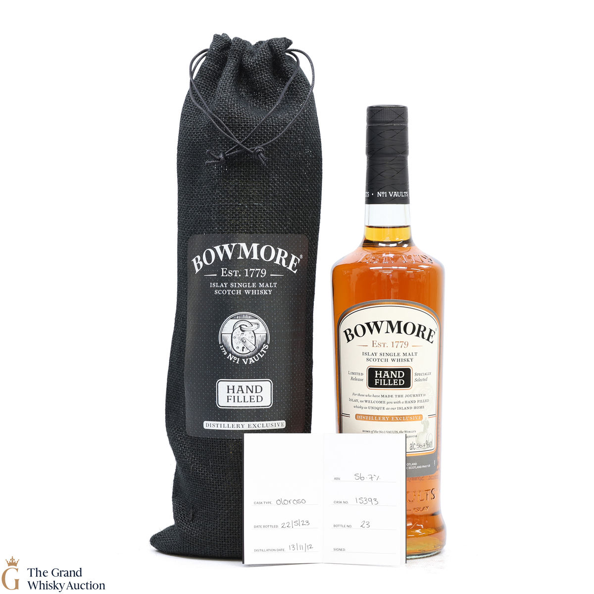 Bowmore - 11 Year Old - 2012 Hand Filled - Cask #15393
