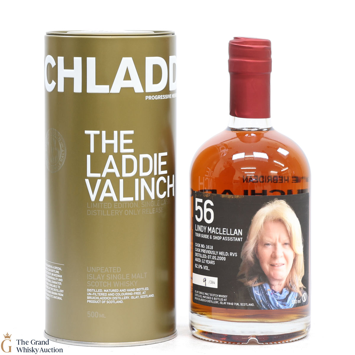 Bruichladdich - 12 Year Old - Valinch 56 - Lindy Maclellan 50cl