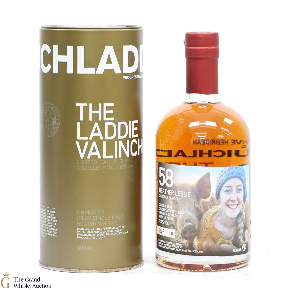 Bruichladdich - 10 Year Old - Valinch 58 - Heather Leslie (50cl)