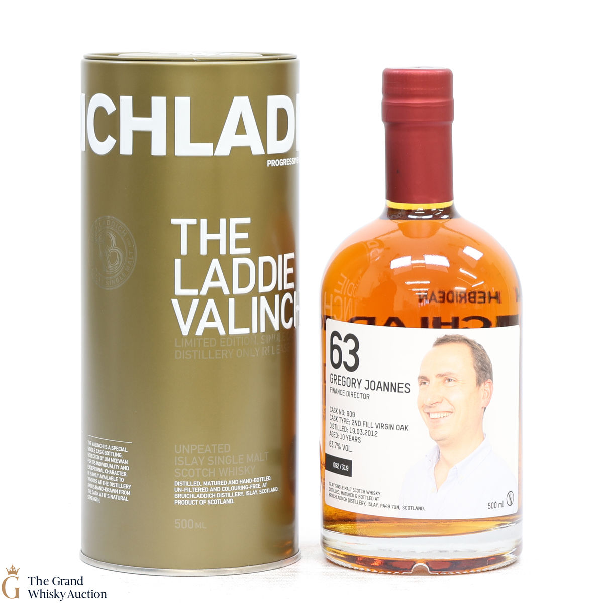 Bruichladdich - 10 Year Old - Valinch 63 - Gregory Joannes  (50cl)
