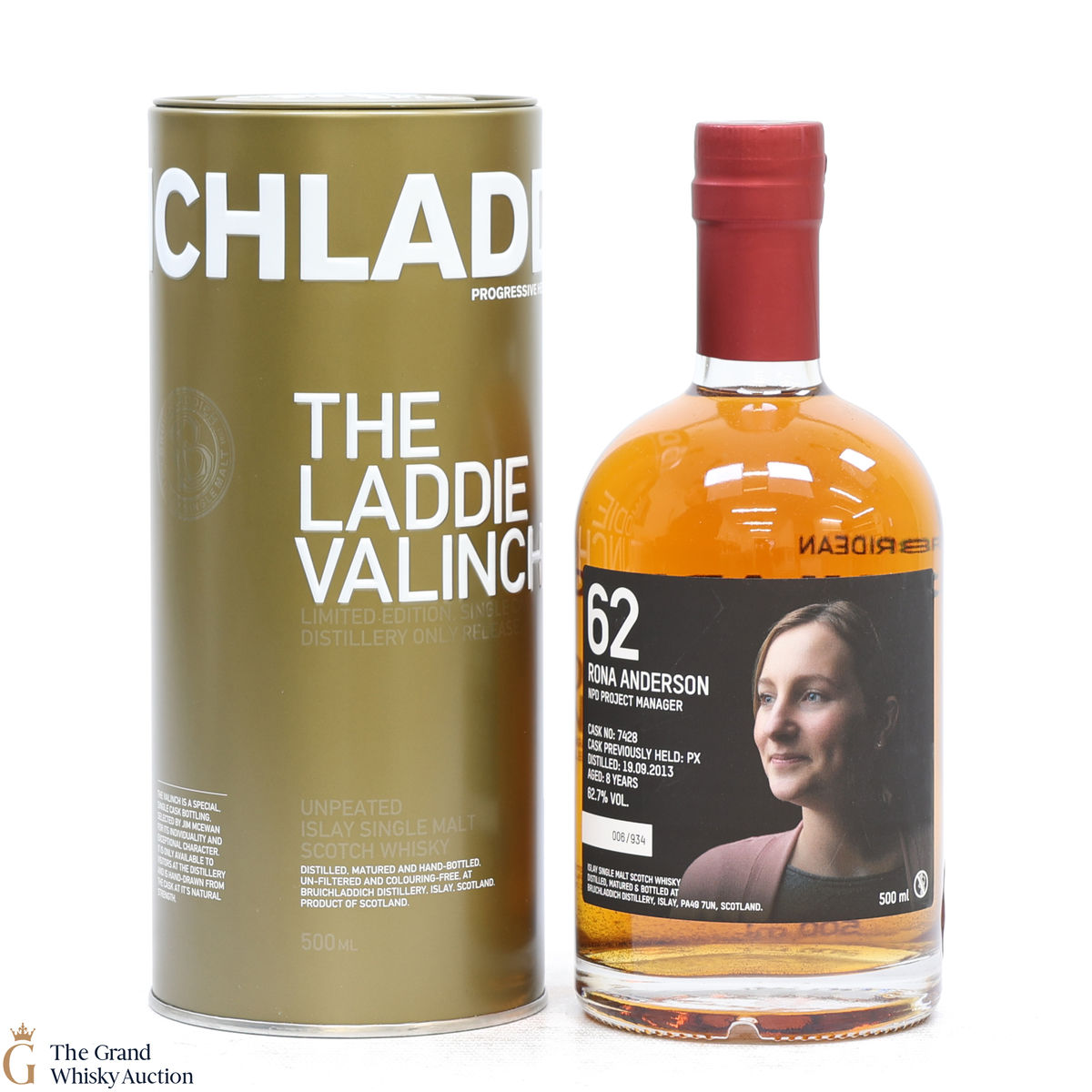 Bruichladdich - 8 Year Old - Valinch 62 - Rona Anderson (50cl)