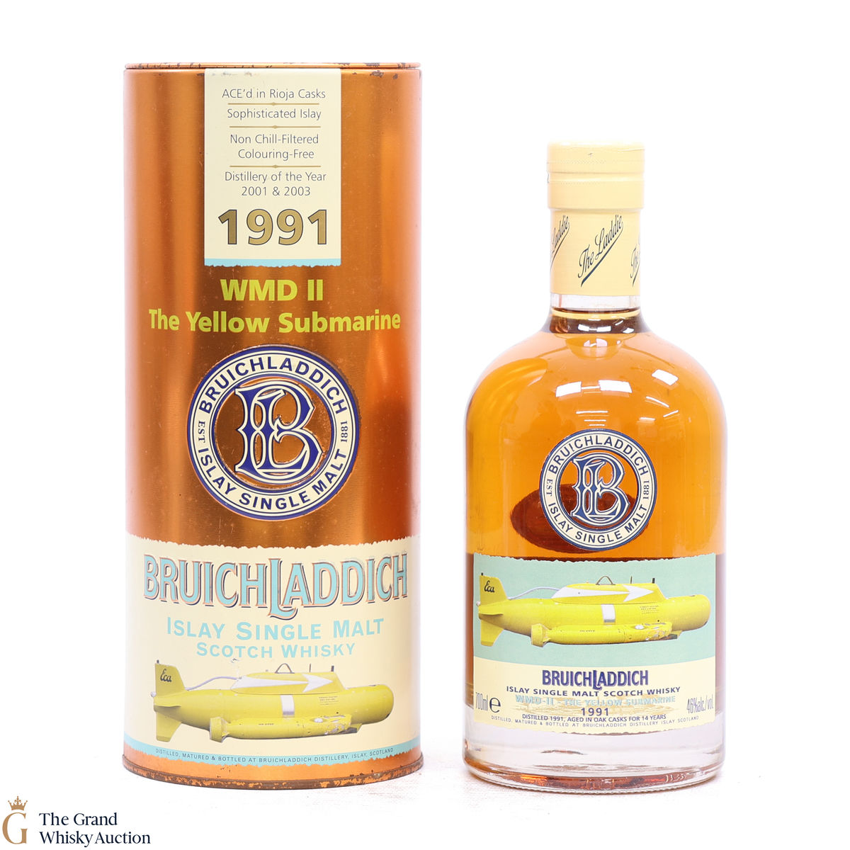 Bruichladdich - 14 Year Old 1991 - Yellow Submarine WMDII - The Legend Resurfaces