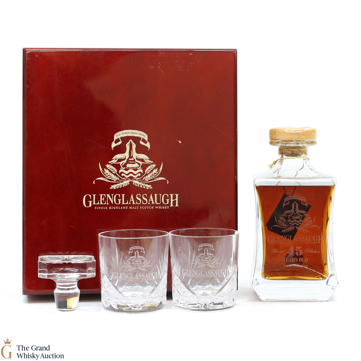 Glenglassaugh - 45 Year Old 1966 - Decanter + Glasses