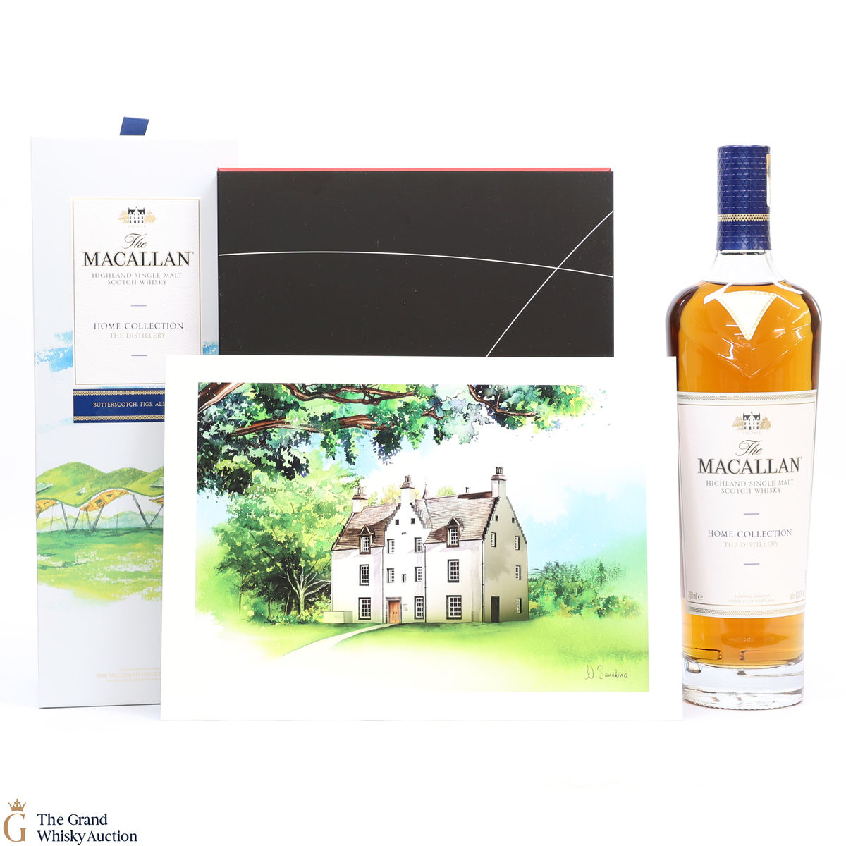 Macallan - Home Collection - The Distillery (1x70cl) &  Easter Elchies House By Day - Giclee Art Print