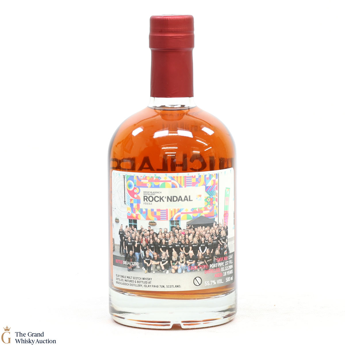 Bruichladdich - 18 Year Old Port Pipe #1547 - Valinch Rock'ndaal Fèis Ìle 2023 (50cl)