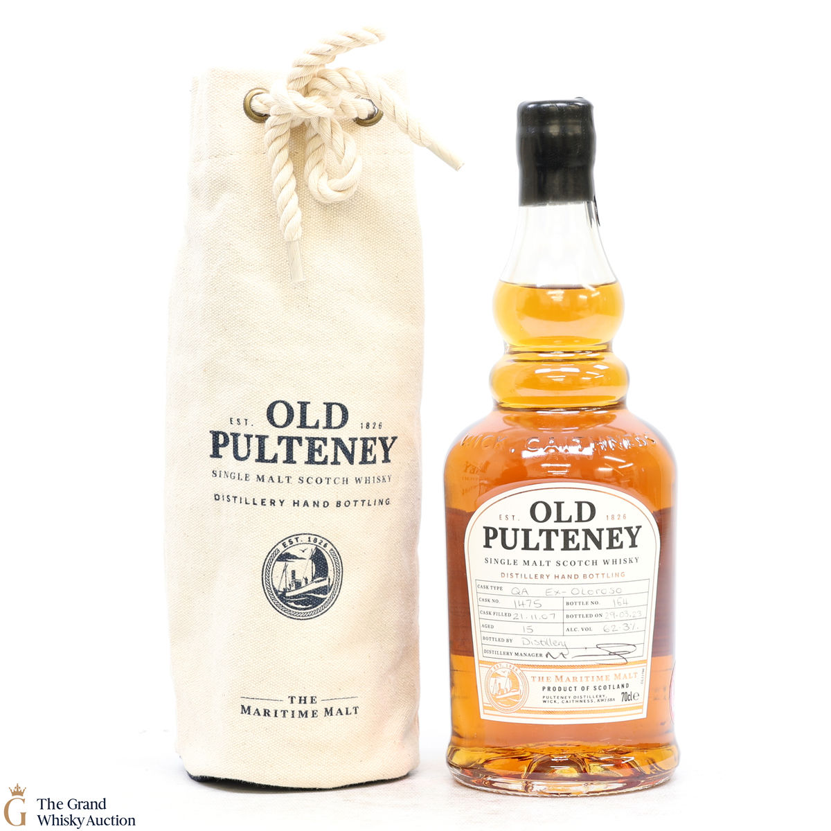 Old Pulteney - 15 Year Old 2007 - Distillery Hand Fill #1475